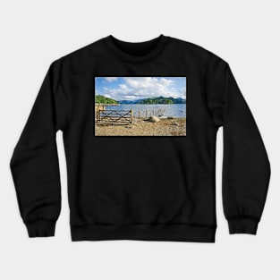 Crow Park Shoreline as Digital Art Crewneck Sweatshirt